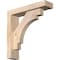 Ekena Millwork Merced Block Smooth Bracket w/ Offset Brace, Douglas Fir, 3 1/2"W x 14"D x 14"H BKT0402X14X14MRC05SDF - alternate 1